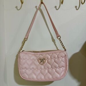Juicy Couture Bag - Pink Quilted Heart Pattern